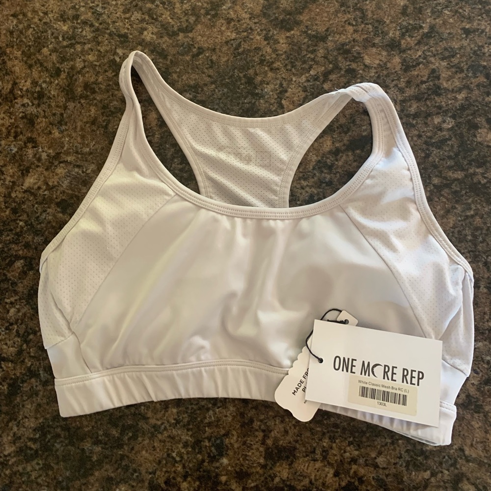 Zyia White classic mesh bra